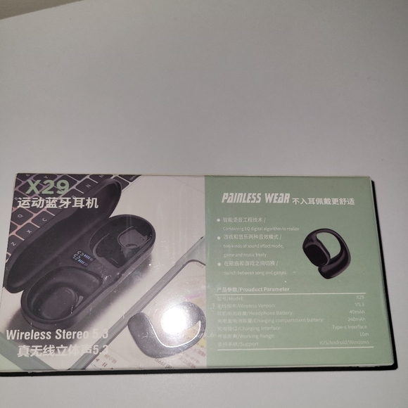 X-29 Wireless Earbuds w carrying case NWT - Picture 3 of 4